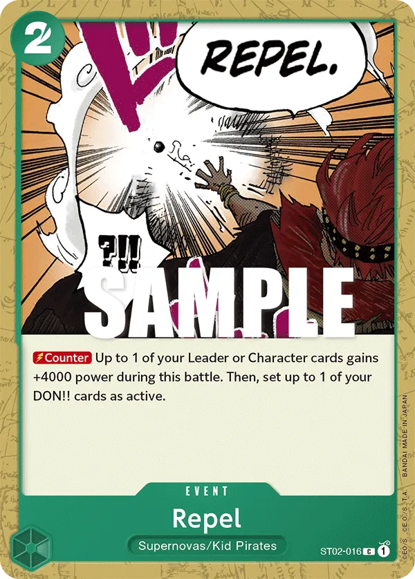 Repel · Starter Deck 2: Worst Generation ST02-016/24