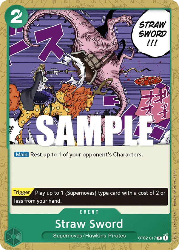 Straw Sword · Starter Deck 2: Worst Generation ST02-017/24