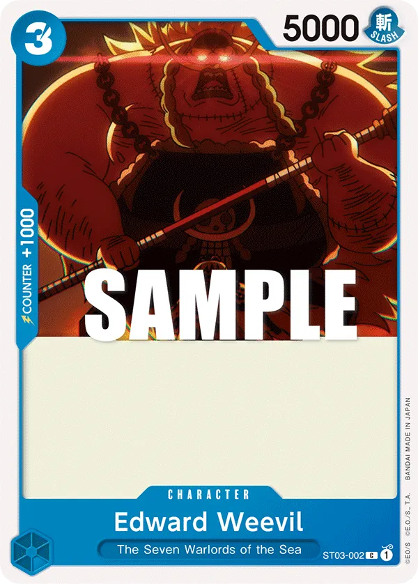 Edward Weevil · Starter Deck 3: The Seven Warlords of The Sea ST03-002/28