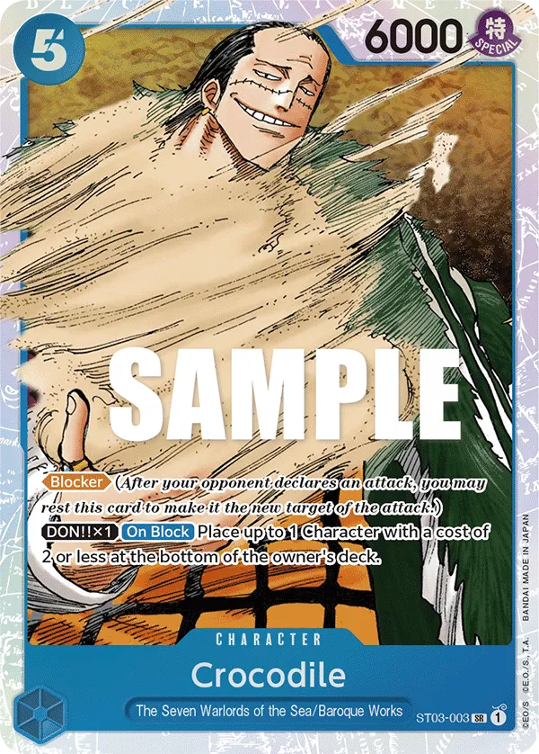 Crocodile · Starter Deck 3: The Seven Warlords of The Sea ST03-003/28