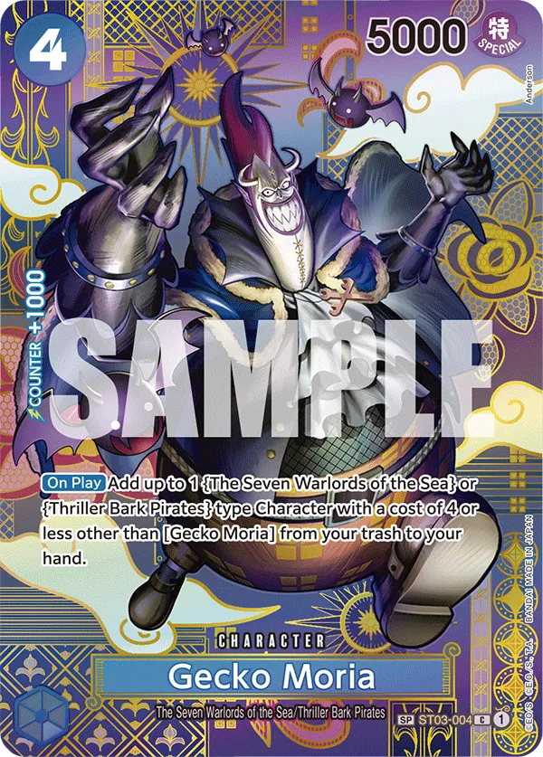 Gecko Moria (SP) · Starter Deck 3: The Seven Warlords of The Sea ST03-004/28