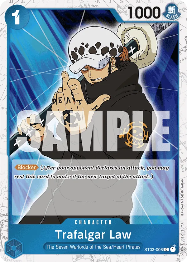 Trafalgar Law (ST03-008) (Jolly Roger Foil) · Starter Deck 3: The Seven Warlords of The Sea ST03-008/28