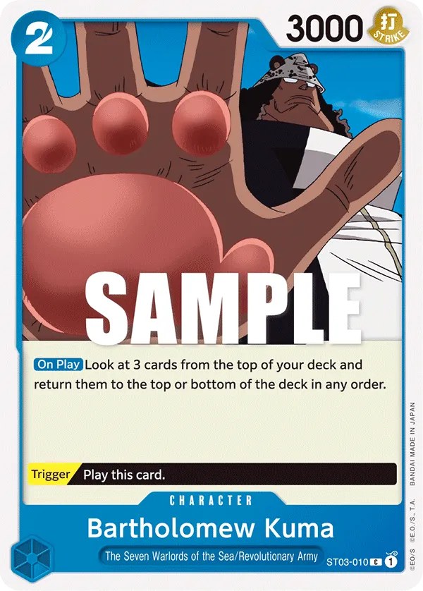 Bartholomew Kuma · Starter Deck 3: The Seven Warlords of The Sea ST03-010/28
