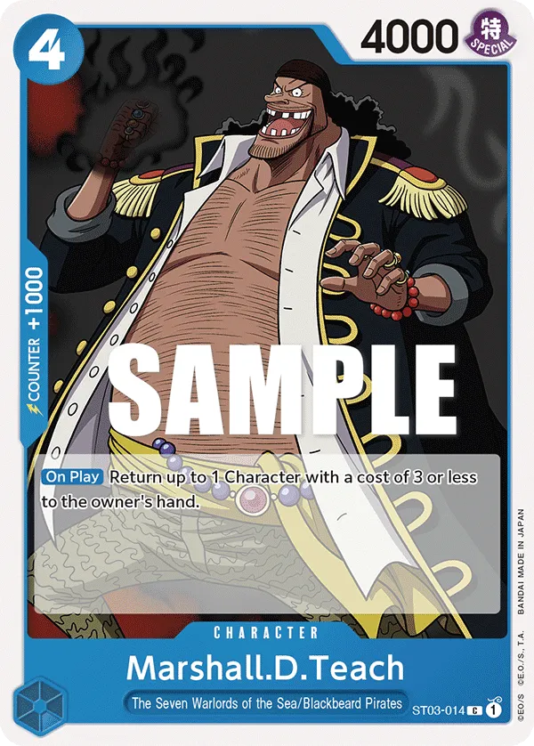 Marshall.D.Teach · Starter Deck 3: The Seven Warlords of The Sea ST03-014/28