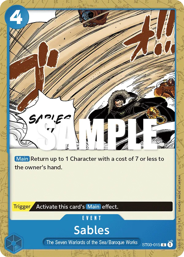 Sables · Starter Deck 3: The Seven Warlords of The Sea ST03-015/28