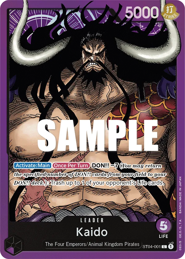 Kaido · Starter Deck 4: Animal Kingdom Pirates ST04-001/27