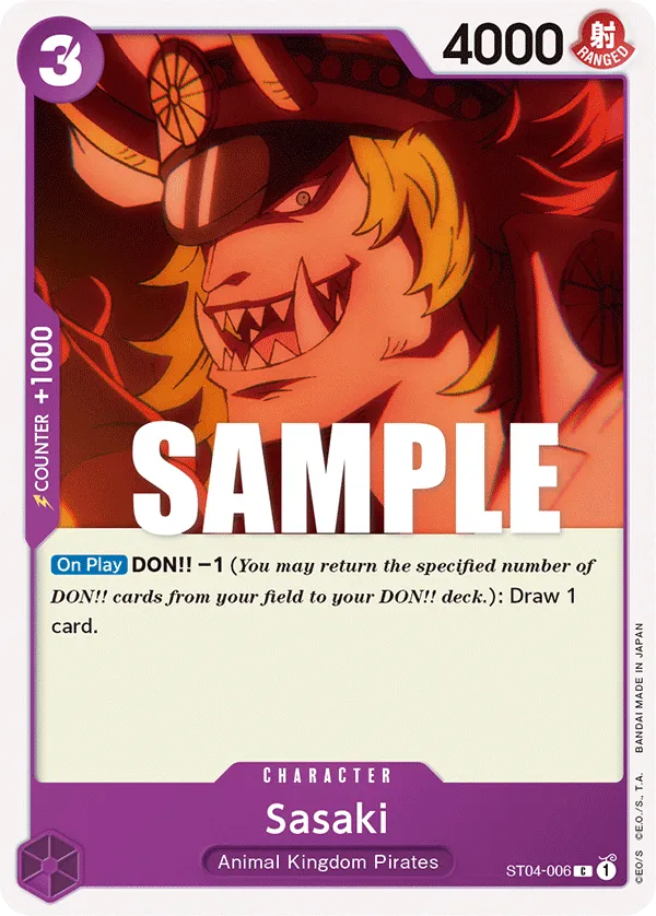 Sasaki · Starter Deck 4: Animal Kingdom Pirates ST04-006/27