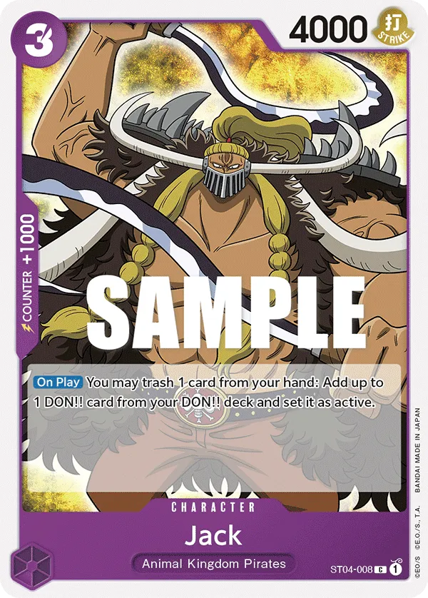 Jack · Starter Deck 4: Animal Kingdom Pirates ST04-008/27