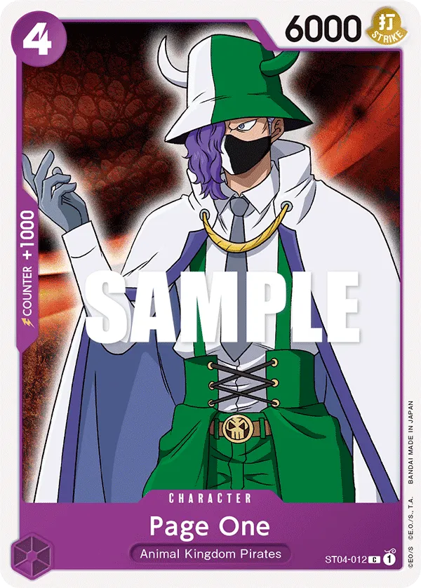 Page One · Starter Deck 4: Animal Kingdom Pirates ST04-012/27