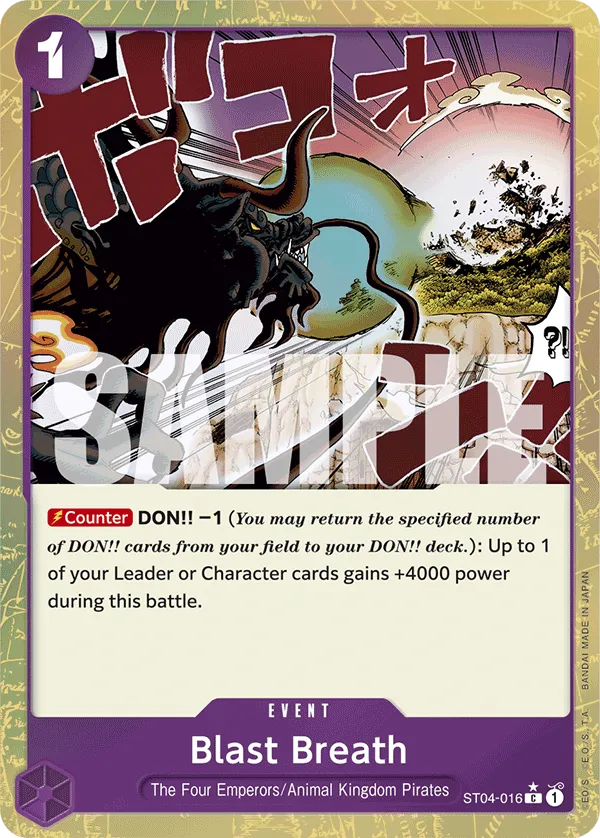 Blast Breath (Textured Foil) · Starter Deck 4: Animal Kingdom Pirates ST04-016/27
