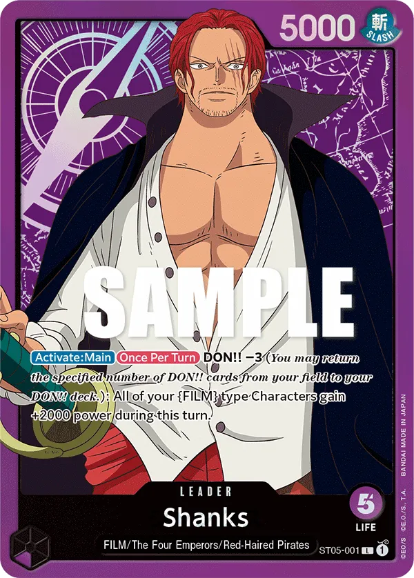 Shanks · Starter Deck 5: Film Edition ST05-001/17