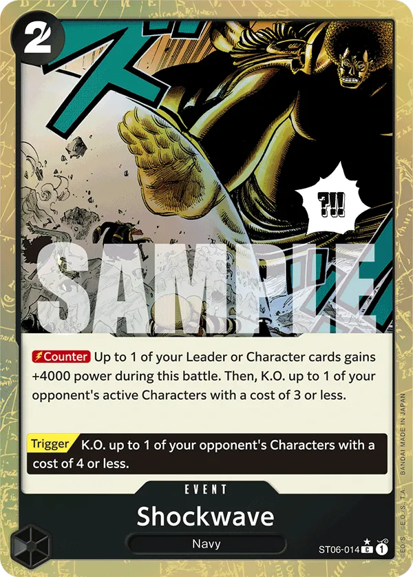 Shockwave (Textured Foil) · Starter Deck 6: Absolute Justice ST06-014/26