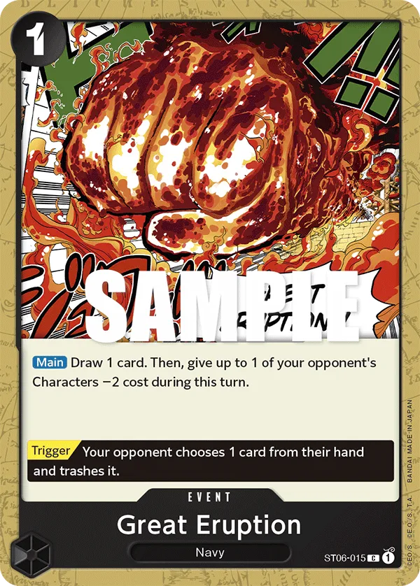 Great Eruption · Starter Deck 6: Absolute Justice ST06-015/26