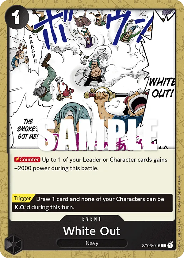 White Out · Starter Deck 6: Absolute Justice ST06-016/26