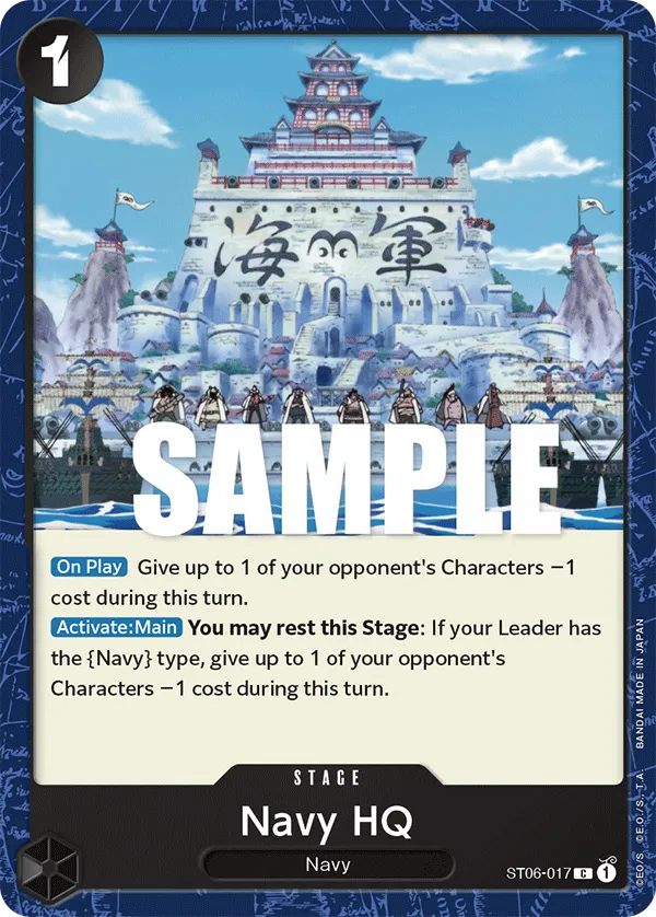Navy HQ · Starter Deck 6: Absolute Justice ST06-017/26