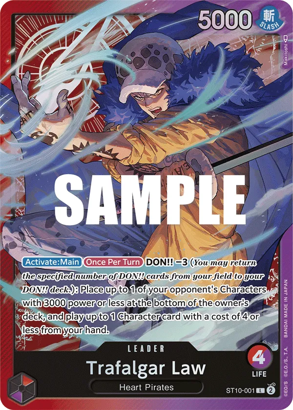 Trafalgar Law · Ultra Deck: The Three Captains ST10-001/24