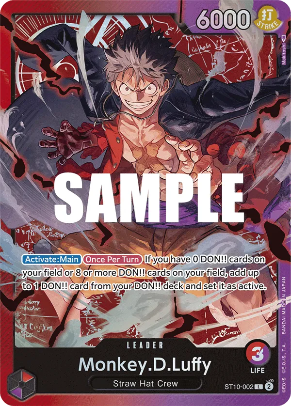 Monkey.D.Luffy · Ultra Deck: The Three Captains ST10-002/24