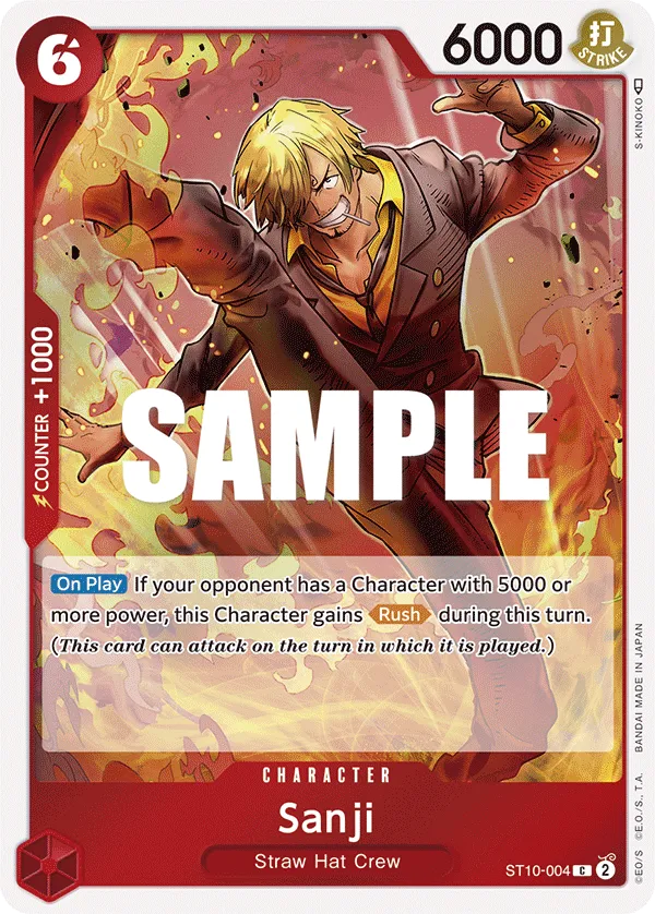 Sanji · Ultra Deck: The Three Captains ST10-004/24