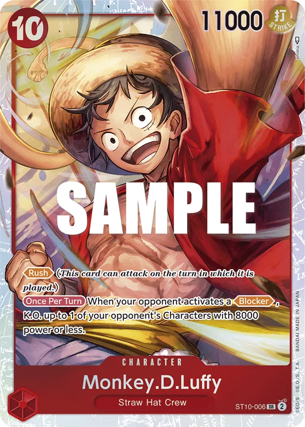 Monkey.D.Luffy · Ultra Deck: The Three Captains ST10-006/24