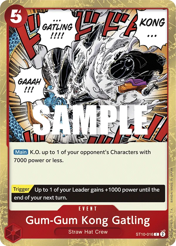 Gum-Gum Kong Gatling · Ultra Deck: The Three Captains ST10-016/24