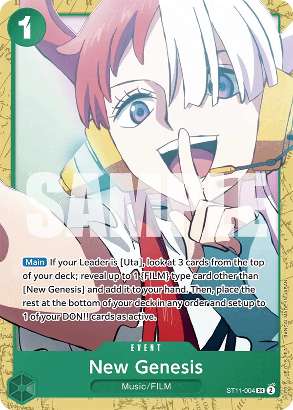 New Genesis · Starter Deck 11: Uta ST11-004/9