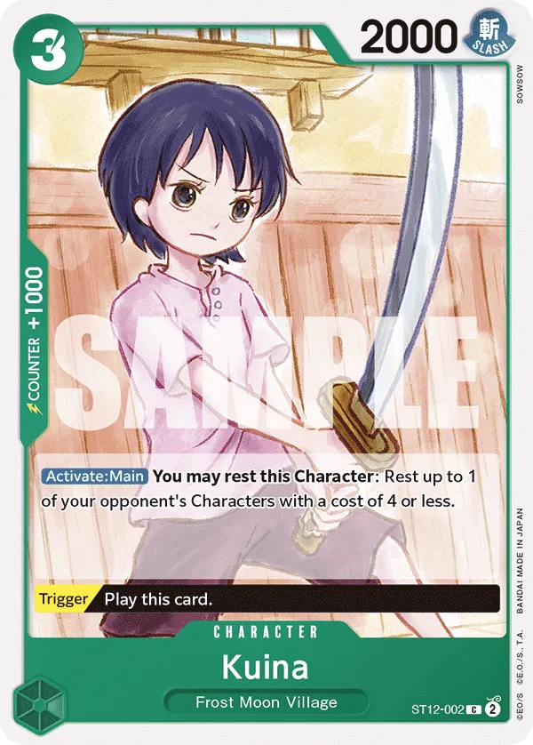 Kuina · Starter Deck 12: Zoro and Sanji ST12-002/25