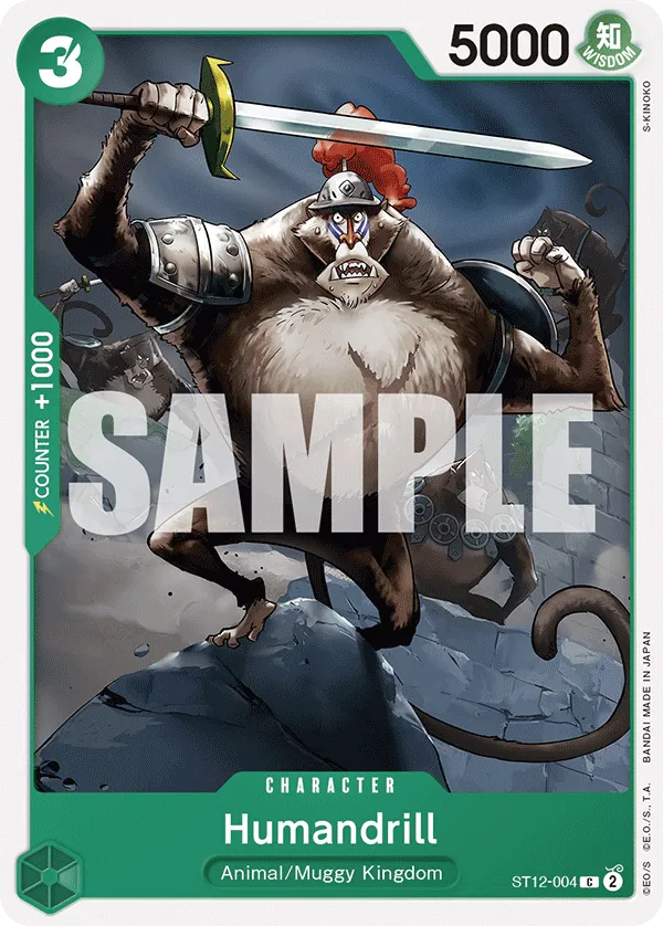 Humandrill · Starter Deck 12: Zoro and Sanji ST12-004/25