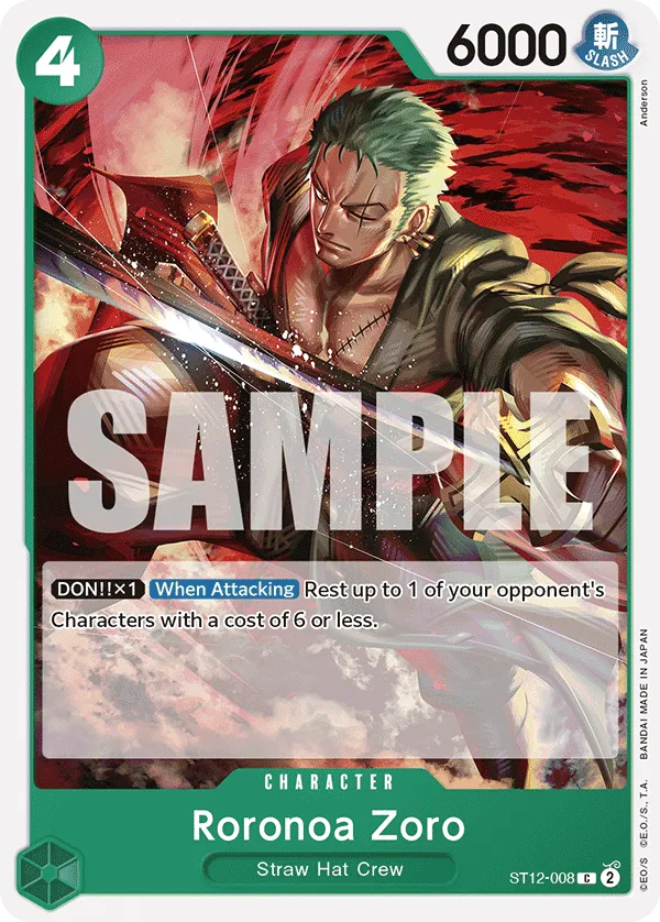 Roronoa Zoro · Starter Deck 12: Zoro and Sanji ST12-008/25