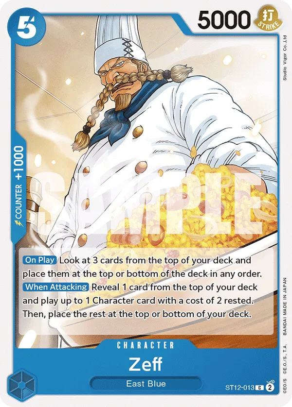 Zeff · Starter Deck 12: Zoro and Sanji ST12-013/25