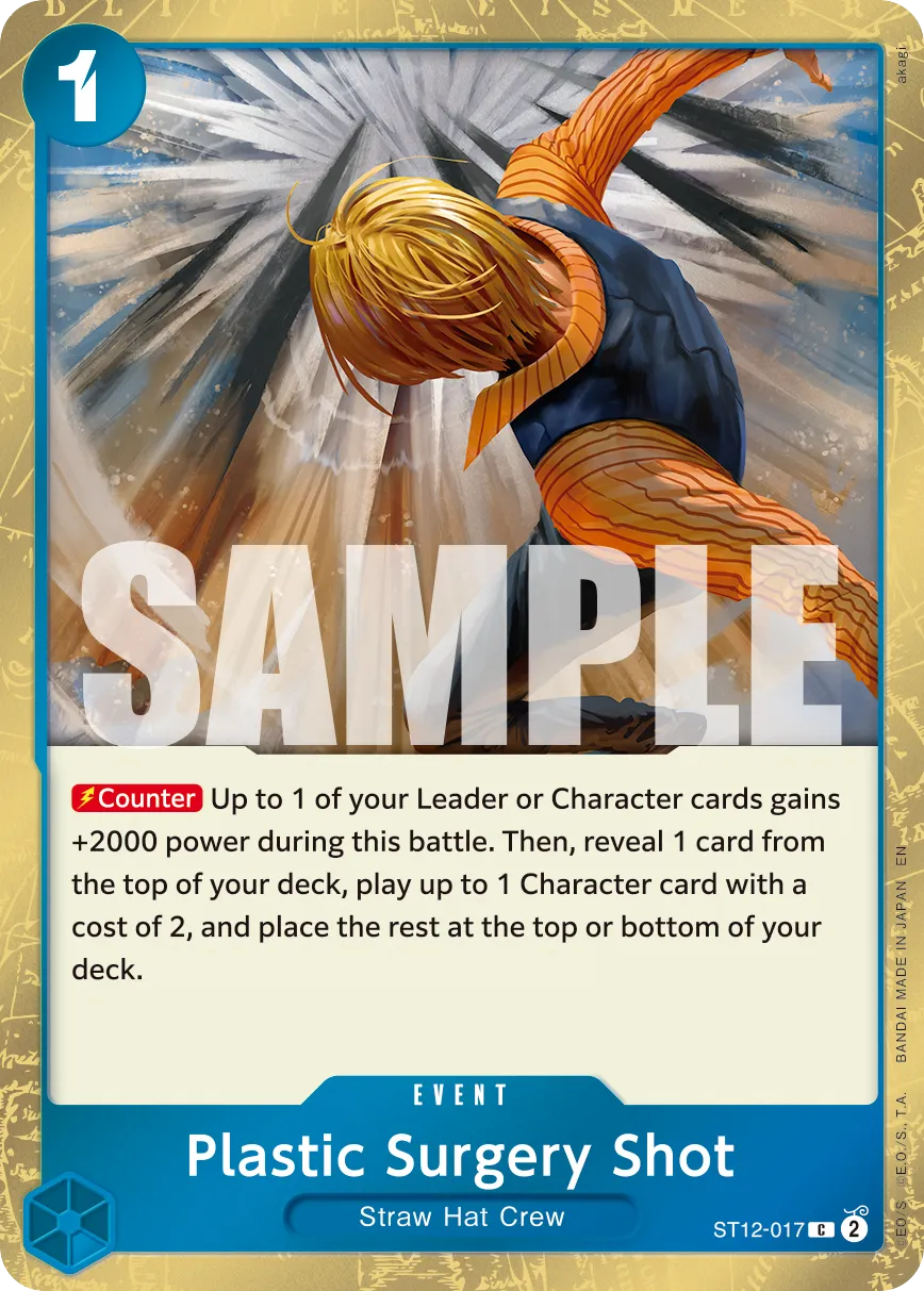 Plastic Surgery Shot - ST12-017 (Pirate Foil) · Starter Deck 12: Zoro and Sanji ST12-017/25