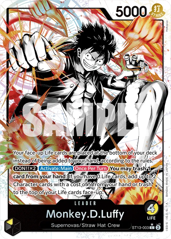Monkey.D.Luffy (003) (Parallel) · Ultra Deck: The Three Brothers ST13-003/47