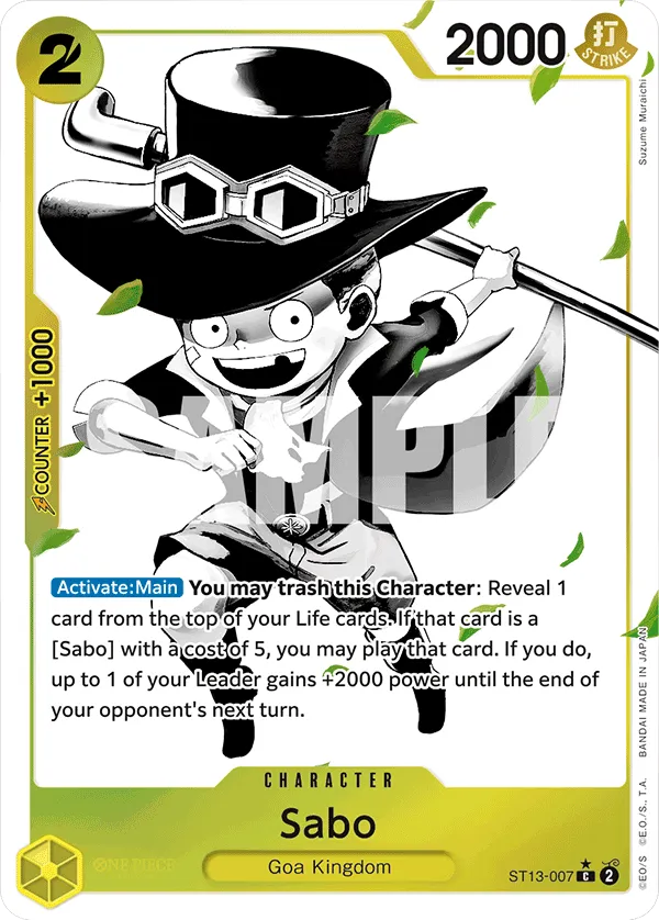 Sabo (007) (Parallel) · Ultra Deck: The Three Brothers ST13-007/47