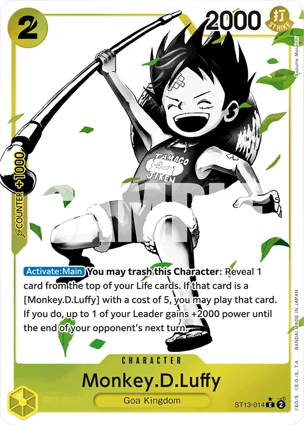 Monkey.D.Luffy (014) (Parallel) · Ultra Deck: The Three Brothers ST13-014/47