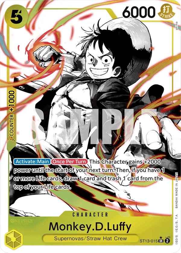 Monkey.D.Luffy (015) (Parallel) · Ultra Deck: The Three Brothers ST13-015/47