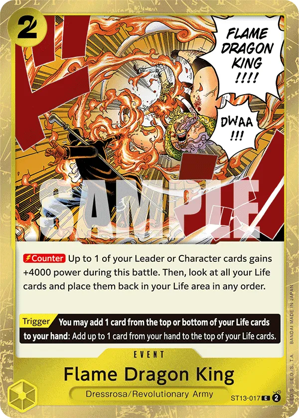 Flame Dragon King · Ultra Deck: The Three Brothers ST13-017/41