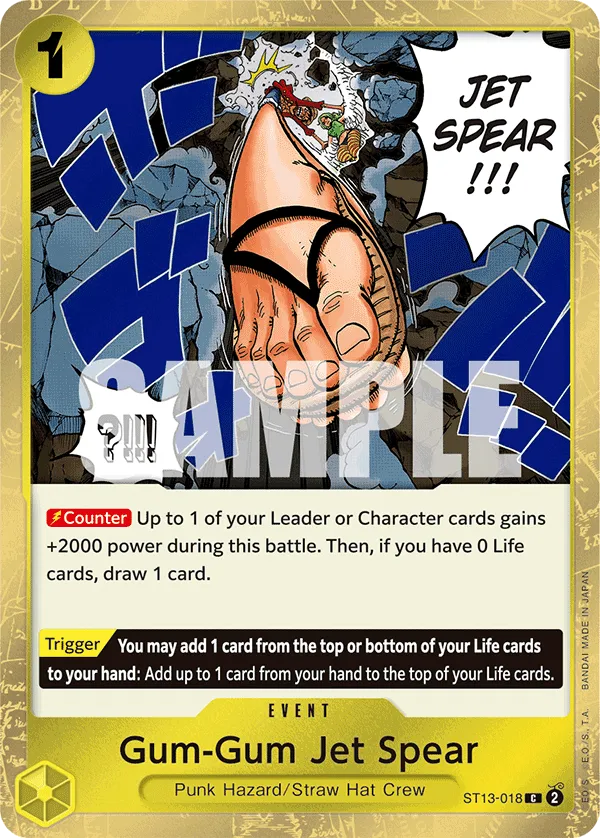 Gum-Gum Jet Spear · Ultra Deck: The Three Brothers ST13-018/47