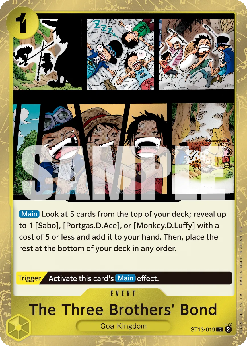 The Three Brothers' Bond · Ultra Deck: The Three Brothers ST13-019/47