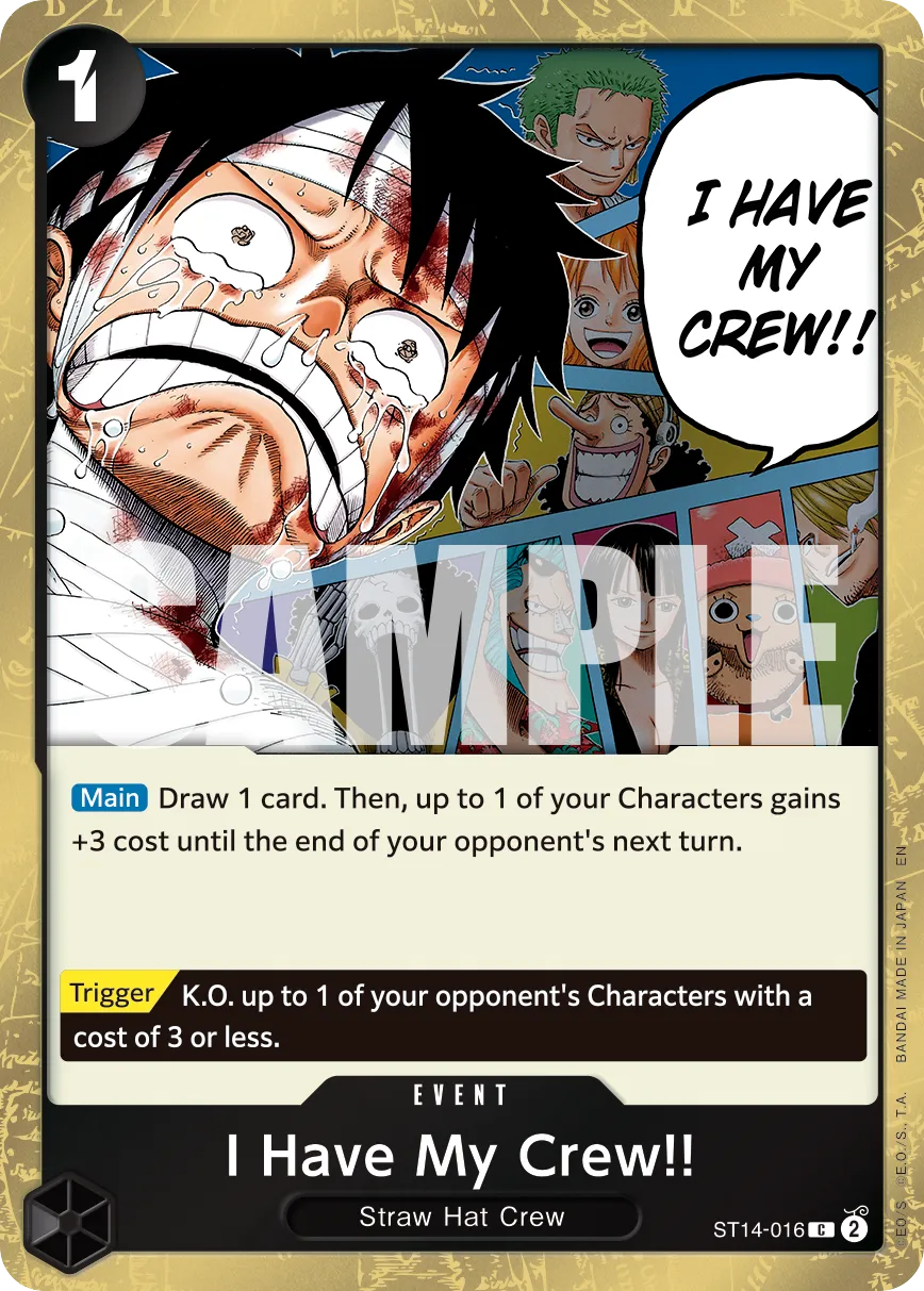 I Have My Crew!! (Pirate Foil) · Starter Deck 14: 3D2Y ST14-016/29