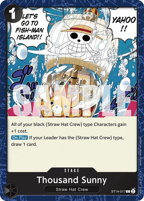 Thousand Sunny · Starter Deck 14: 3D2Y ST14-017/29