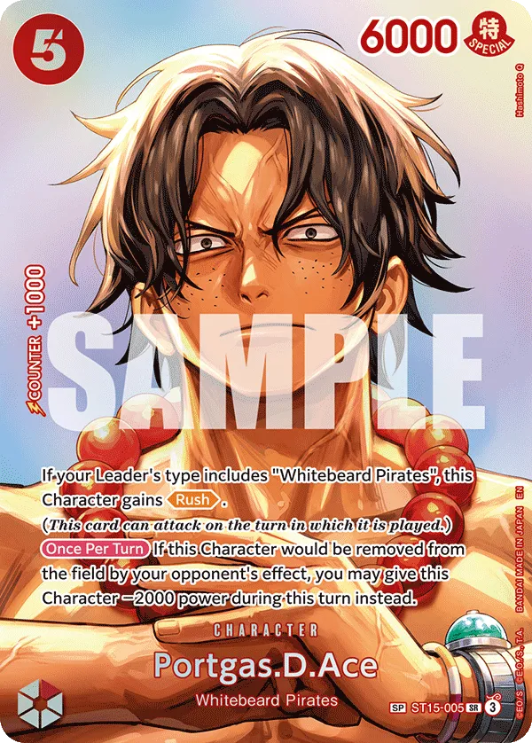 Portgas.D.Ace (SP) · Starter Deck 15: RED Edward.Newgate ST15-005/9