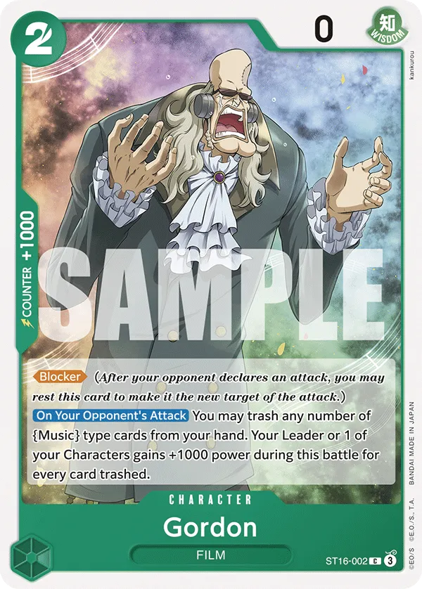 Gordon · Starter Deck 16: GREEN Uta ST16-002/12