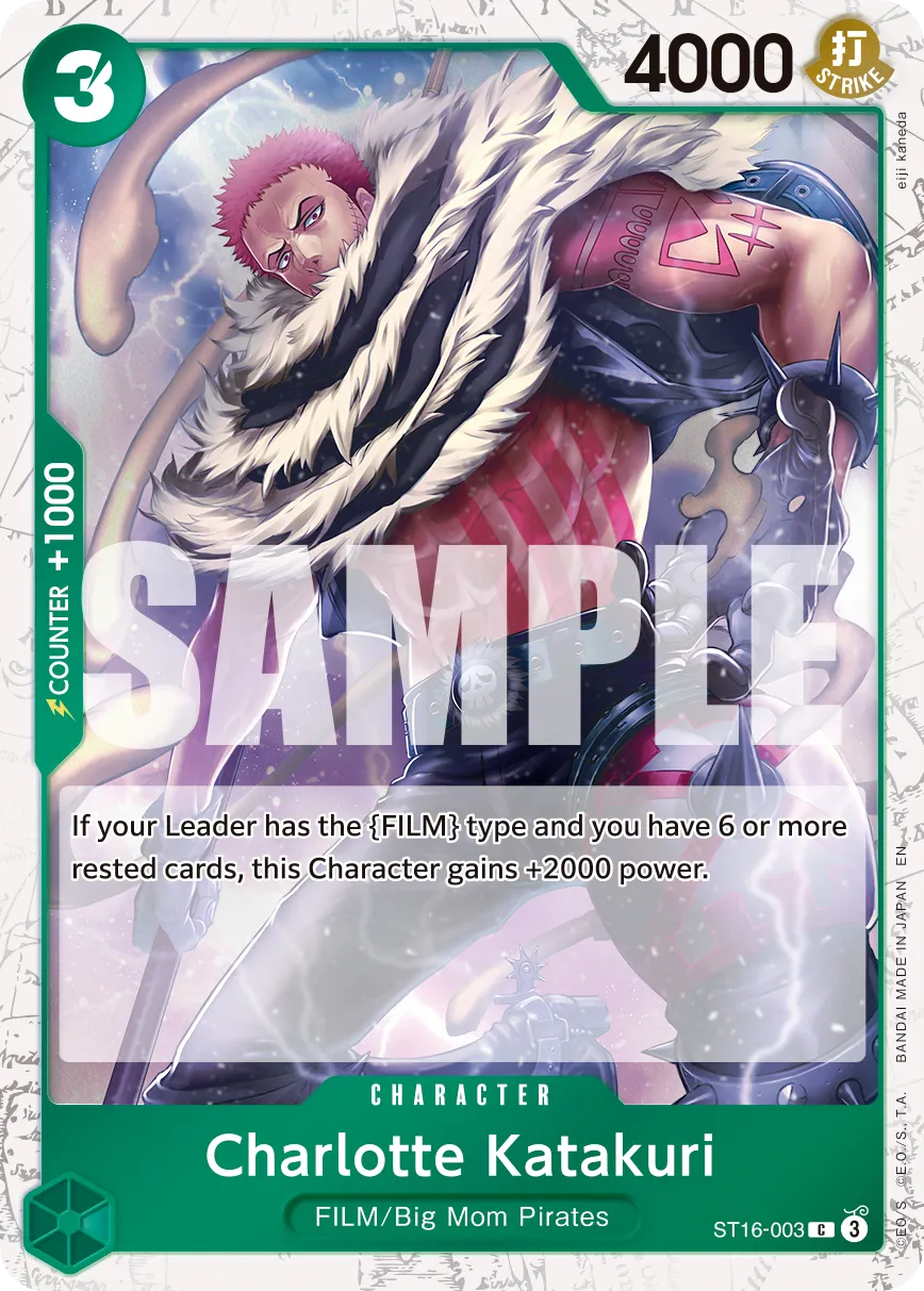 Charlotte Katakuri (Pirate Foil) · Starter Deck 16: GREEN Uta ST16-003/12