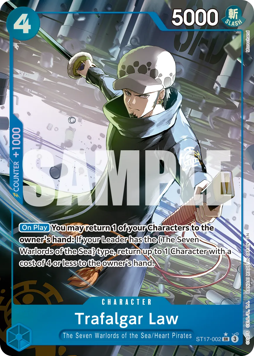 Trafalgar Law - ST17-002 (Alternate Art) · Starter Deck 17: BLUE Donquixote Doflamingo ST17-002/11