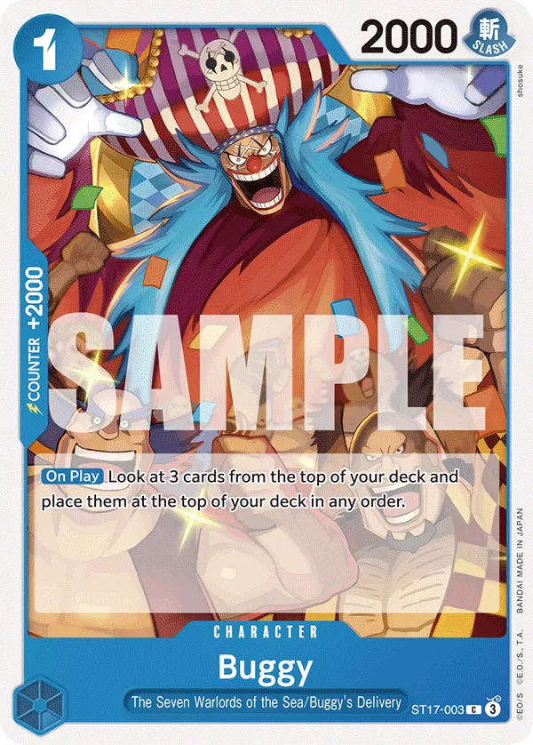 Buggy · Starter Deck 17: BLUE Donquixote Doflamingo ST17-003/11