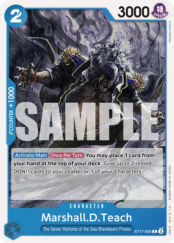 Marshall.D.Teach · Starter Deck 17: BLUE Donquixote Doflamingo ST17-005/11