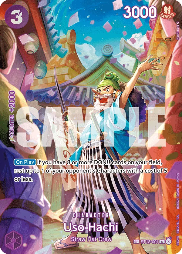 Uso-Hachi (SP) · Starter Deck 18: PURPLE Monkey.D.Luffy ST18-001/17