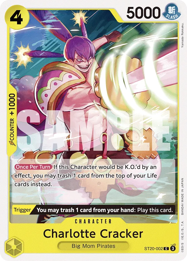 Charlotte Cracker · Starter Deck 20: YELLOW Charlotte Katakuri ST20-002/7