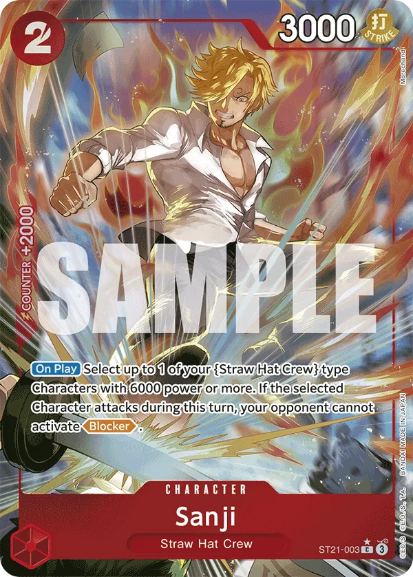 Sanji (Parallel) · Starter Deck EX: Gear 5 ST21-003/34