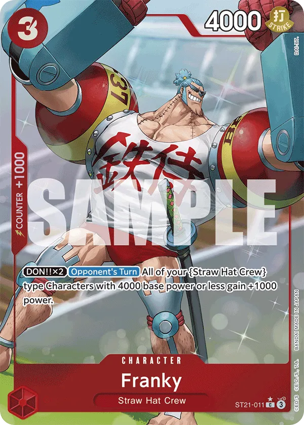 Franky (Parallel) · Starter Deck EX: Gear 5 ST21-011/34