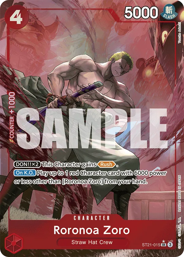 Roronoa Zoro (Parallel) · Starter Deck EX: Gear 5 ST21-015/34